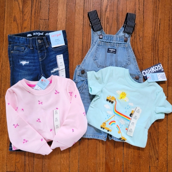 Cat & Jack Oshkosh Girls Bundle - Picture 1 of 7